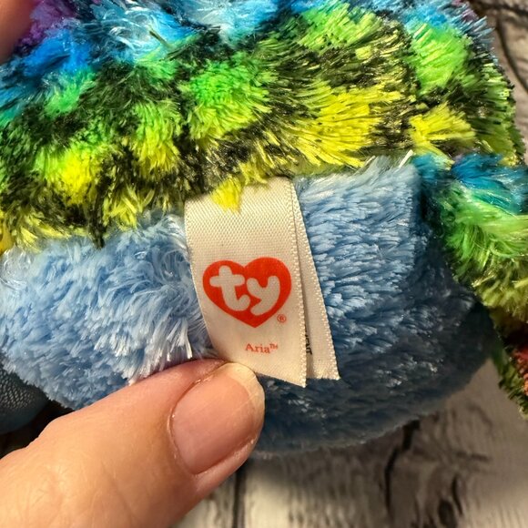 TY ARIA the OWL Beanie Boo Buddy Medium 10” Claire’s Exclusive/Retired - NEW - Picture 8 of 12